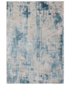 Km Home Alloy 2' 6" X 4' Area Rug In Blue