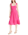 Steve Madden Sophia Rose Tie Strap Midi Sundress In Pink
