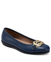 Aerosoles Big Bet Flats In Navy Smooth