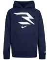 NIKE 3BRAND BY RUSSELL WILSON NIKE 3BRAND BY RUSSELL WILSON BIG BOYS LOGO PULLOVER HOODIE