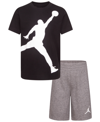 JORDAN LITTLE BOYS JUMBO JUMPMAN T-SHIRT AND SHORTS, 2 PIECE SET