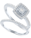 PROMISED LOVE DIAMOND BRIDAL SET (1/4 CT. T.W.) IN STERLING SILVER