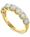 FOREVER GROWN DIAMONDS LAB-CREATED DIAMOND BAND (1/2 CT. T.W.) IN 14K GOLD-PLATED STERLING SILVER