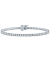 Macy's Diamond Skinny Tennis Bracelet (3/4 Ct. T.w.) In Sterling Silver, 14k Gold-plated Sterling Silver Or In Silver