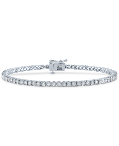 Macy's Diamond Tennis Bracelet (1/2 Ct. T.w.) In Sterling Silver, 14k Gold-plated Sterling Silver Or 14k Ro