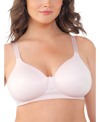 Vanity Fair Full Figure Beauty Back Smoother Wireless Bra 71380 In Pink