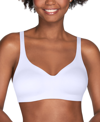 Vanity Fair Women's Beyond Comfort Simple Sizing Wirefree Bra 72204 In White