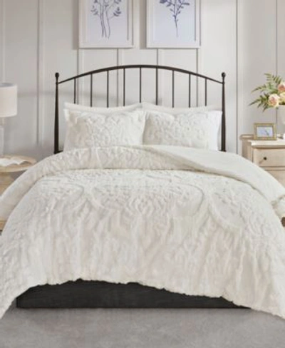 Madison Park Viola Damask Comforter Sets Bedding In White
