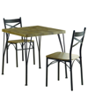 Furniture Of America Kelle 3-piece Table Set In Tan/beige