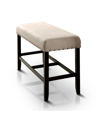 Furniture Of America Langly Upholstered Pub Bench In Tan/beige