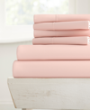Ienjoy Home Solids In Style By The Home Collection 6 Piece Bed Sheet Set, California King Bedding In Pink