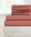 Ienjoy Home Solids In Style By The Home Collection 6 Piece Bed Sheet Set, Full Bedding In Pink