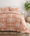 Ienjoy Home Home Collection 3 Piece Premium Ultra Soft Daisy Medallion Reversible Comforter Set, King Bedding In Pink