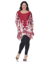 WHITE MARK PLUS YANETTE TUNIC TOP