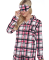 White Mark 3-piece Cozy Pajama Set In Pink