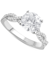 BADGLEY MISCHKA CERTIFIED LAB GROWN DIAMOND TWIST ENGAGEMENT RING (2 CT. T.W.) IN 14K WHITE GOLD