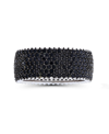 Macy's Black Spinel Pave Eternity Ring In Black