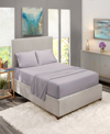 Nestl Premier Collection Deep Pocket 3 Piece Bed Sheet Set, Twin Bedding In Gray