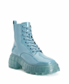 Katy Perry Women's The Geli Combat Square Toe Lug Sole Boots Women's Shoes In Blue