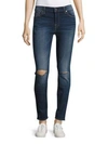 7 FOR ALL MANKIND Whiskered Ankle Length Jeans,0400092314843