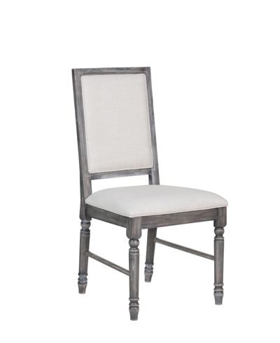 Acme Furniture Set Of 2 Leventis Side Chairs In Tan/beige