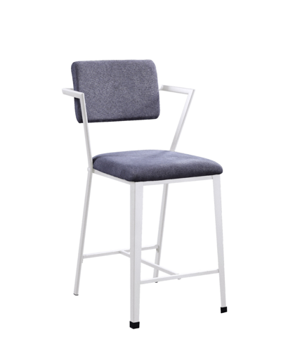 Acme Furniture Cargo Counter Height Chairs, Set Of 2 In Gray