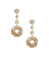 Ettika Looped In Resin Earrings In Brown