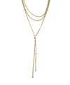 Ettika Fancy Multi-chain Lariat Necklace In Yellow