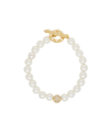 Ettika Pearl Beaded Bracelet In Gold