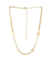 Ettika Mixed Gold-plated Chain Necklace With Cubic Zirconia In Gold