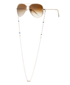 Ettika Women's 18k Gold Plated Evil Eye Beaded Glasses Chain In Yellow