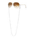 Ettika Women's Rhodium Plated Go-to Glasses Chain In Gray