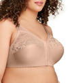 Glamorise Women's Full Figure Plus Size Magiclift Original Wirefree Support Bra 1000 In Tan/beige