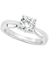 Gia Certified Diamonds Gia Certified Diamond Solitaire Engagement Ring (1-1/2 Ct. T.w.) In 14k White Gold In Gold