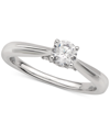 Gia Certified Diamonds Gia Certified Diamond Solitaire Engagement Ring (1/2 Ct. T.w.) In 14k White Gold In Gold