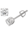 Gia Certified Diamonds Gia Certified Diamond Stud Earrings (1 Ct. T.w.) Stud Earrings In 14k White Or Yellow Gold In Gold