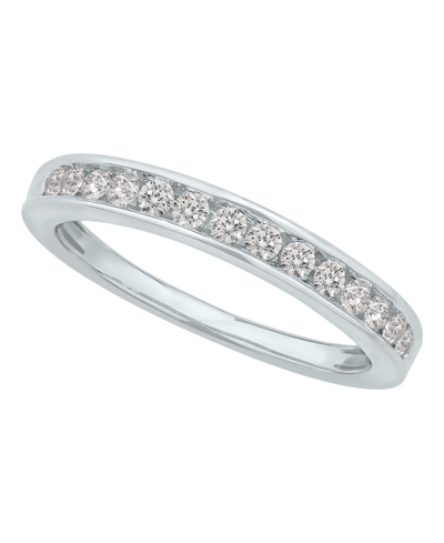 Macy's Diamond Channel Band (1/4 Ct. T.w.) In 14k White Gold Or Yellow Gold