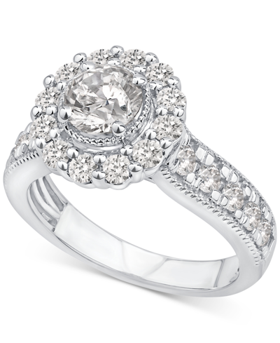 Macy's Diamond Halo Engagement Ring (2 Ct. T.w.) In 14k White Gold