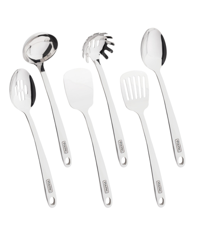 Viking 6 Piece Forged Utensil Set In Silver
