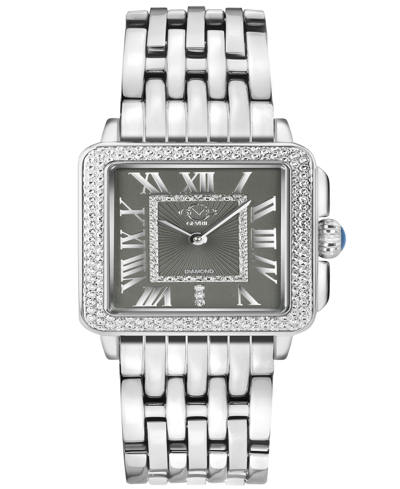 Gevril Women's Padova Swiss Quartz Silver-tone Stainless Steel Bracelet Watch 30mm