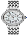 Gevril Women's Astor Ii Swiss Quartz Silver-tone Stainless Steel Bracelet Watch 38mm In Gray