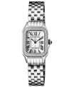 GEVRIL WOMEN'S MILAN SWISS QUARTZ SILVER-TONE STAINLESS STEEL BRACELET WATCH 27.5MM