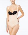 Spanx Oncore Open-bust Panty Bodysuit In Tan/beige