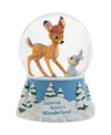 PRECIOUS MOMENTS 221702 DISNEY BAMBI GOOD FRIENDS ARE HARD TO FIND RESIN, GLASS MUSICAL SNOW GLOBE
