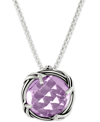 PETER THOMAS ROTH LAVENDER AMETHYST ADJUSTABLE PENDANT NECKLACE (4 CT. T.W.) IN STERLING SILVER