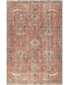 Nuloom Collina Rosalia Floral Persian Rust 5'3" X 7'7" Area Rug In Red