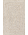 Nuloom Texture Braid Doutzen Indoor And Outdoor Ivory 5' X 8' Area Rug In Ivory/cream