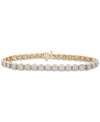 MACY'S DIAMOND MIRACLE TENNIS BRACELET (3 CT. T.W.) IN 14K GOLD