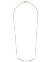 WRAPPED DIAMOND BAR 18" PENDANT NECKLACE (1/6 CT. T.W.) IN 14K GOLD, CREATED FOR MACY'S