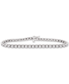 WRAPPED IN LOVE WRAPPED IN LOVE DIAMOND TENNIS BRACELET (1 CT. T.W.) IN STERLING SILVER, CREATED FOR MACY'S